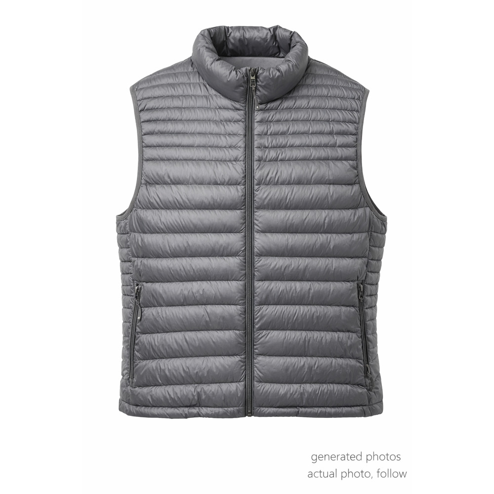 Solaris Men's 3XB Puffer Vest Black Down Filled Packable Lightweight Outerwear